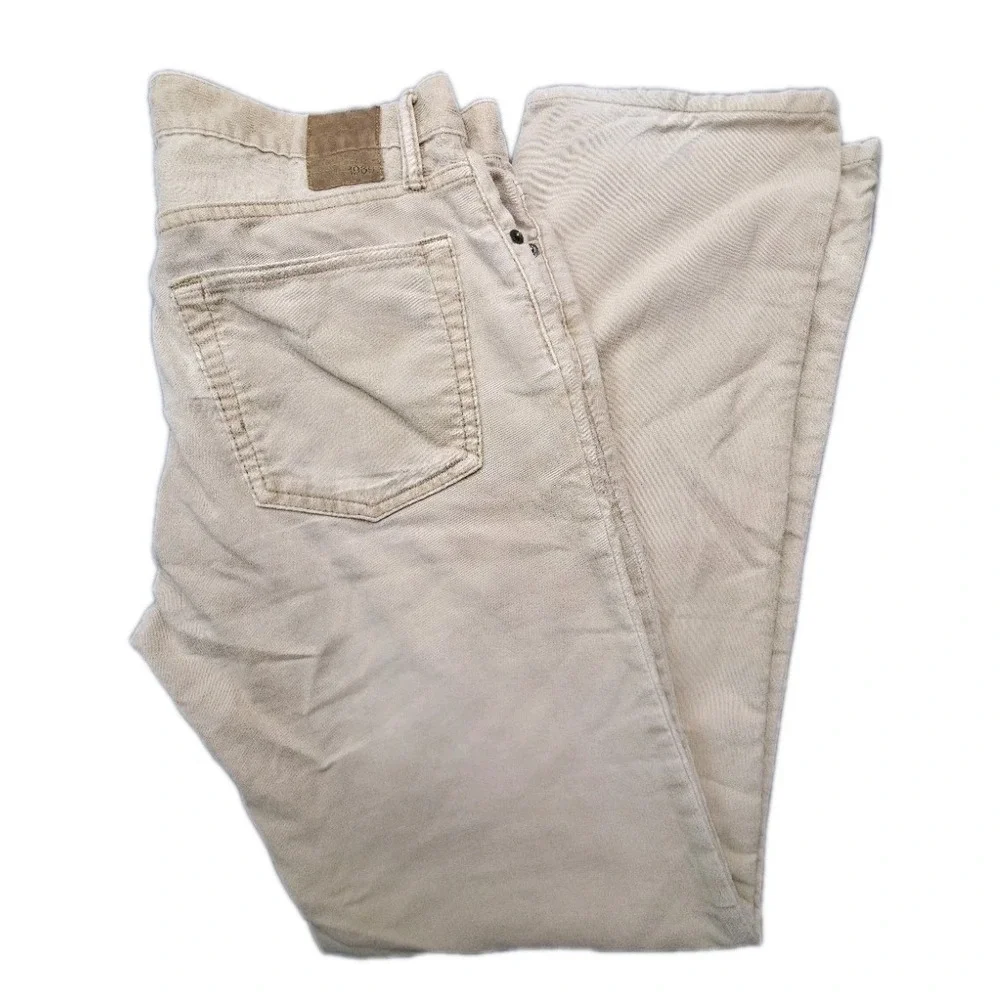 GAP 1969 Jeans Mens 31x 30 Tan Beige Pants Straight Fit Straight Faded Denim